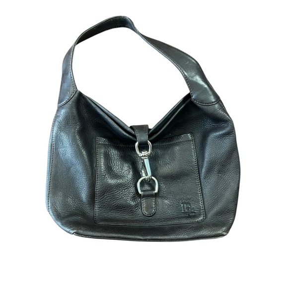 Dooney & Bourke Leather Dark Brown Hobo Shoulder Bag - Picture 1 of 10